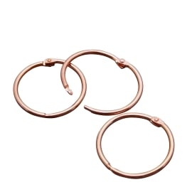 Binding rings 38 mm, copper-plated 