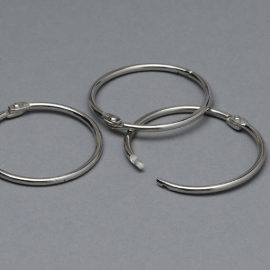 Binding rings 50 mm, nickel-plated 