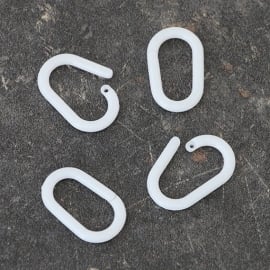 Binding rings 22 mm, plastic white 