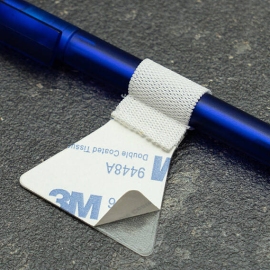 Pen Loop PREMIUM, adhesive, white 