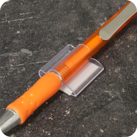 Pen holders, 25 x 25 mm, magnetic, transparent 