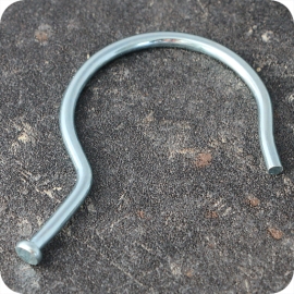 Display hooks, 4 x 68 mm, zinc-plated 