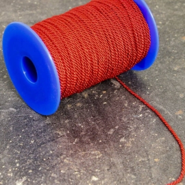 Cord on reel, red (100 m on reel) 