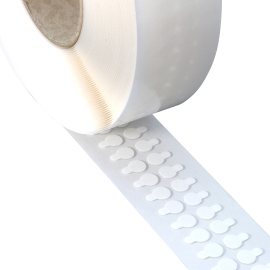 Double sided adhesive discs, acrylic foam, 1 mm thick, permanent/permanent 10 mm | 1,000 pieces