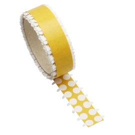 Double-sided adhesive discs, paper fleece, permanent/permanent 10 mm | 1,000 pieces