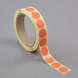 Coloured adhesive discs, orange | 13 mm