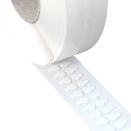 Double sided adhesive discs, acrylic foam, 1 mm thick, permanent/permanent 15 mm | 3,000 pieces