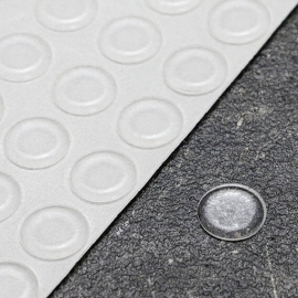 Bumpers, disc, self-adhesive 12.7 mm | transparent