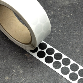 Fabric adhesive discs, black 15 mm | 1,000 pieces