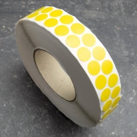 Fabric adhesive discs, yellow 