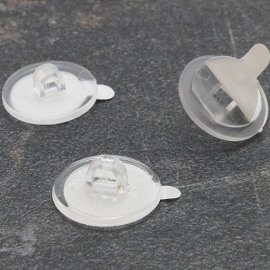 Ceiling hooks, self-adhesive 20 mm (round) | transparent