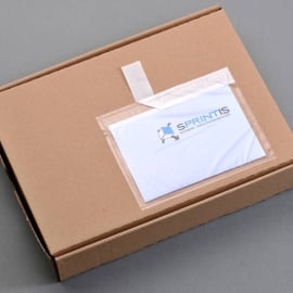 Packing list envelopes, unprinted, PE foil, transparent A6 | long edge