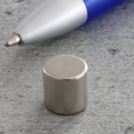 Disc magnets neodymium, 10 mm x 10 mm, N35 