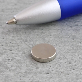 Magnetic discs neodymium, 10 mm x 2 mm, N35 