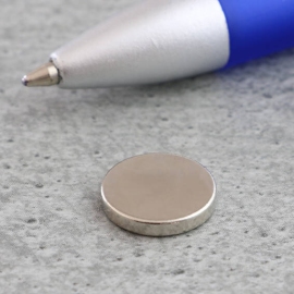 Disc magnets neodymium, 12 mm x 2,5 mm, N35 