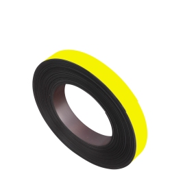 Coloured magnetic tape, anisotropic (roll with 10 m) 20 mm | yellow