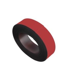 Coloured magnetic tape, anisotropic (roll with 10 m) 40 mm | red
