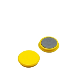 Office magnet, round 24 mm | yellow