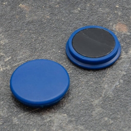 Office magnet, round 32 mm | blue