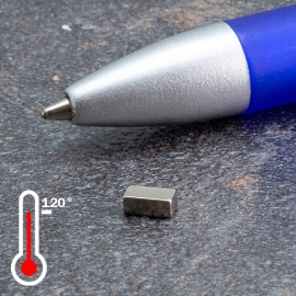 Block magnets neodymium, nickel-plated 5 x 2.5 mm | 2 mm
