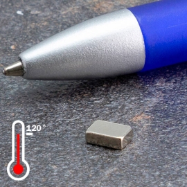 Block magnets neodymium, nickel-plated 6 x 4 mm | 2 mm