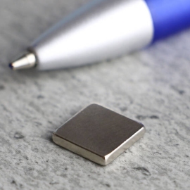 Block magnets neodymium, nickel-plated 10 x 10 mm | 2 mm