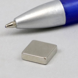 Block magnets neodymium, nickel-plated 10 x 10 mm | 3 mm
