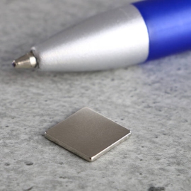 Block magnets neodymium, nickel-plated 13 x 13 mm | 1.5 mm