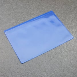 Magnetic pockets for A6, with 1 magnetic strip, long edge open, blue 