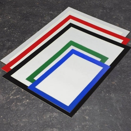Magnetic frames with magnetic tape, self adhesive 