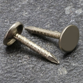Patternbook nails, 20 mm, flat head, nickel-plated 