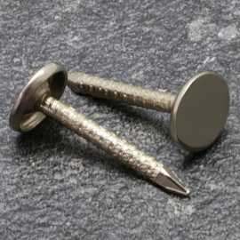 Patternbook nails, 25 mm, flat head, nickel-plated 