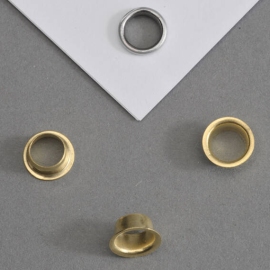 Eyelets (no. 24), brass-plated 