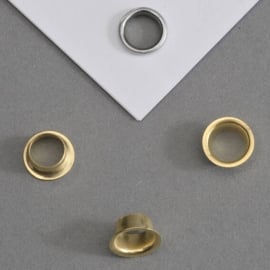 Eyelets (no. 26), brass-plated 