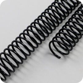 Plastic coils, A4, pitch 4:1 13 mm | black