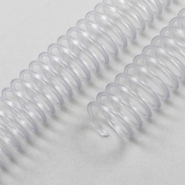 Plastic coils, A4, pitch 4:1 16 mm | transparent