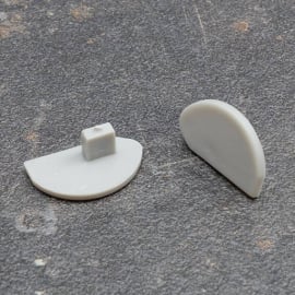 Caps of plastic for poster clamps made of aluminium 