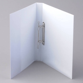 Ring binders, white, with outside and inside pockets 