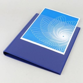A4 ring binder with outside pockets 