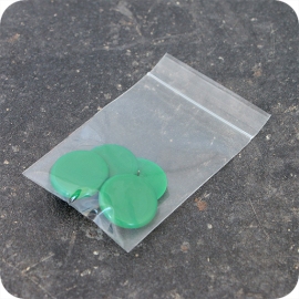 Poster pins, ø = 30 mm, green, 4 pieces in zip lock bag (1 Bag) 