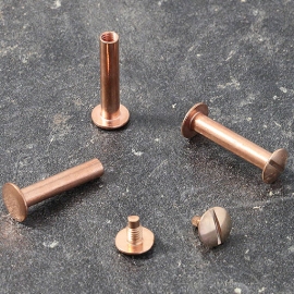 Binding screws, copper-plated 25 mm