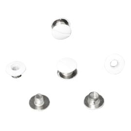 Binding screws, white painted 2.5 mm