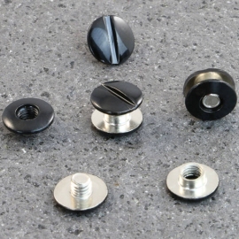 Binding screws, black painted 2.5 mm