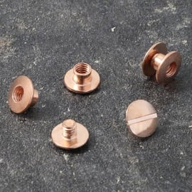 Binding screws, copper-plated 2.5 mm