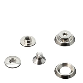 Binding screws with rosette disc, 3.5 mm, nickel-plated 