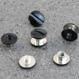 Binding screws, black painted 3.5 mm