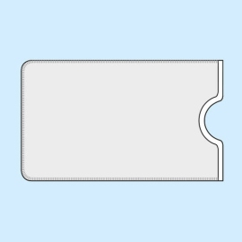 Credit card holders, 59 x 91, transparent clear 