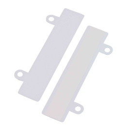 Plastic fasteners, self-adhesive, white 