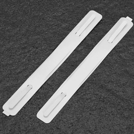 File System with prongs, self-adhesive, 3 Parts, 150 x 16 mm, white 