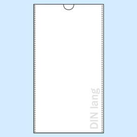Protective covers for DL, transparent, short edge open 